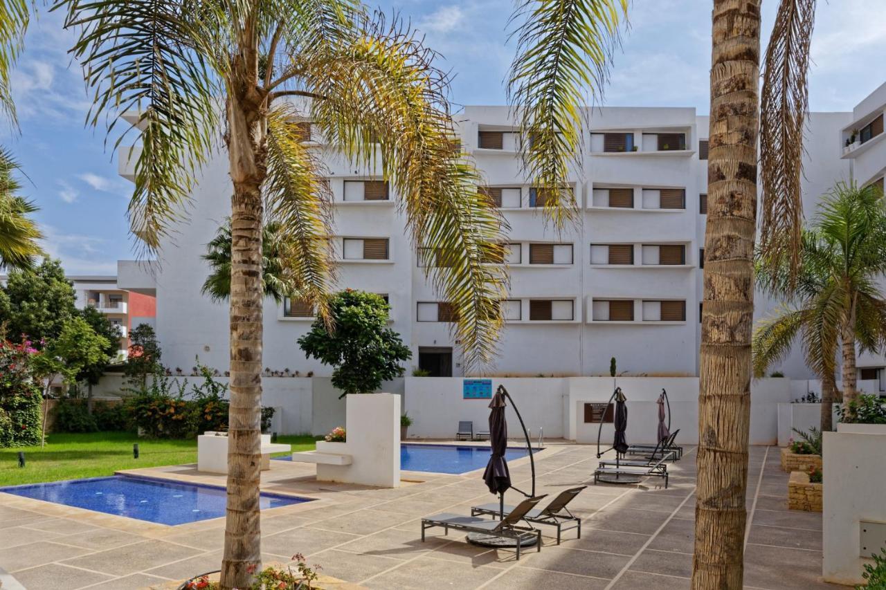 Luxury Apartment 90Sqm With Pool Near Beach Wifi Unlimited Optical Fiber Agadir Kültér fotó